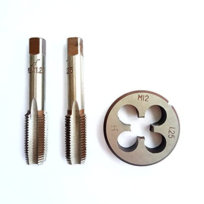 AtticZone M12 x 1.25 Metric Hand Thread Tap and Die Set, Right Hand - size: M12x1.25