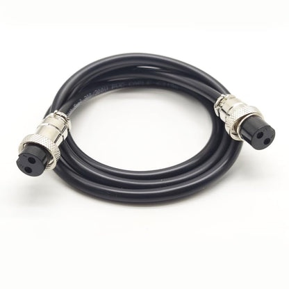 9.84 ft GX16 2 Pin Double Female Head Aviation Cordset, GX16 2Pins Female to Female Connector Electrical Cable Panel Mount Circular Metal Aviation Adapter Cordset for Ships 18AWG (3meter) - size: 9.84ft