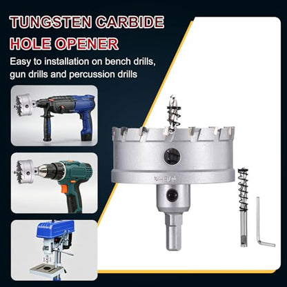Tungsten Carbide Tipped Hole Saw 3-1/16 Inch 78mm Hole Cutter - size: 3-1/16 Inch (78mm)