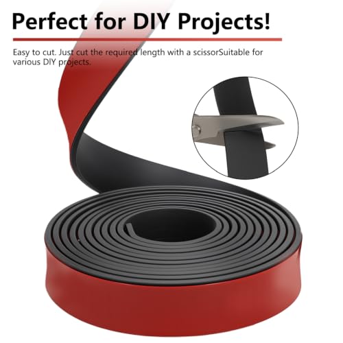 Self-Adhesive Solid Rubber Strip - 1" W x 1/16" T x 120" L - size: 1" Wide x 1/16" Thick x 10' Long