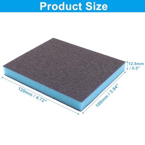 Sanding Sponge, 4.7"x3.9", 80 Grit, 8Pcs - size: 80#