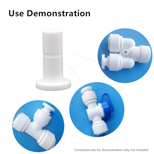 1/4 inch RO tubing end plugs for Locking Quick Connect Fittings for RO Reverse Osmosis Water Filter Fittings (1/4 inch10 PCS) - style: 1/4 inch plugs(10)