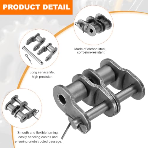 PATIKIL Double Chain Offset Half Link Roller 3/4 Inch, 2Pcs - size: 3/4 Inch - 12A