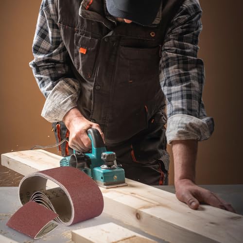 8 Pcs Belt Sander Paper, 3x21 Belt Sander Sanding Belts Sanding Belt - size: 3 x 18 inch