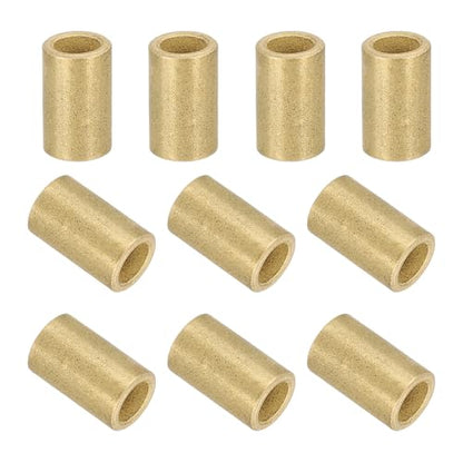 uxcell 30Pcs Sleeve Bearings, 4mm Bore x 6mm OD x 10mm Length, Self-Lubricating Sintered Bronze Bushings - size: 4mm Bore x 6mm OD x 10mm Length