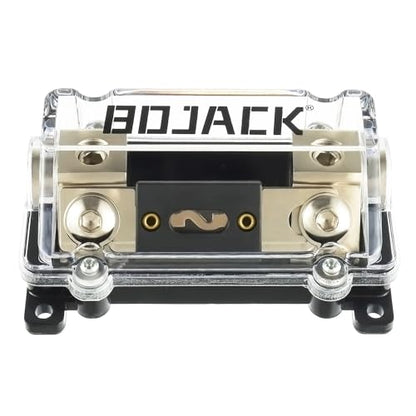 BOJACK 0/2/4 Gauge AWG in-Line ANL Fuse Holder with 40 Amp Fuse No Wire Terminals Needed Inline Fuse Holder with Insulating Cover, Automotive 4, 2, 0 Gauge Fuse Block - size: 40A