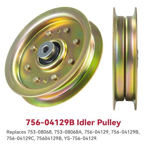 GELASKA 753-08171 756-04129b Idler Pulley 4.25 for Cub Cadet 50" 54" RZT 50 - color: A1 1x756-04129 Yellow