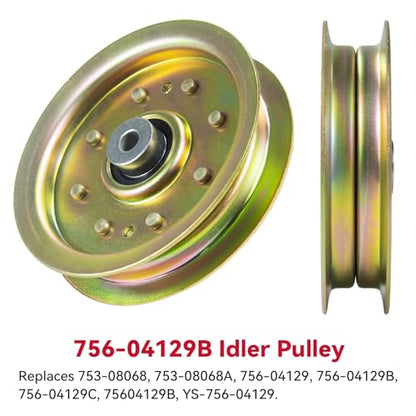 GELASKA 753-08171 756-04129b Idler Pulley 4.25 for Cub Cadet 50" 54" RZT 50 - color: A1 1x756-04129 Yellow
