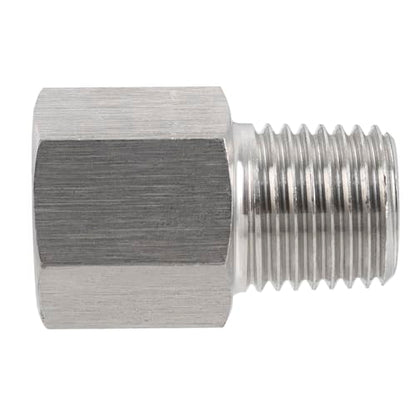 304 Stainless Steel Pressure Gauge Adapter 1/2" FNPT x m16*1.5 Male 1pc - size: 1/2" NPT Female x M16*1.5 Male