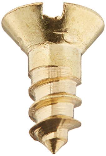 Hard-to-Find Fastener 014973129019 Slotted Flat Wood Screws, 6 x 3/8, Piece-50 - size: 6 x 3/8-Inch