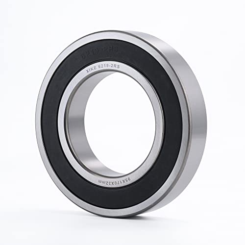 XIKE 6219-2RS Deep Groove Ball Bearing, 95x170x32mm, 1 Pack - size: 95x170x32mm