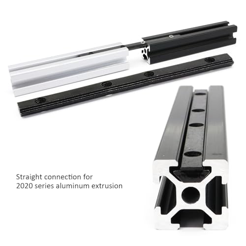 10Pcs 2020 Aluminum Extrusion Hardware Accessories Straight Bracket - style: 10Pcs Straight Bracket with Screw