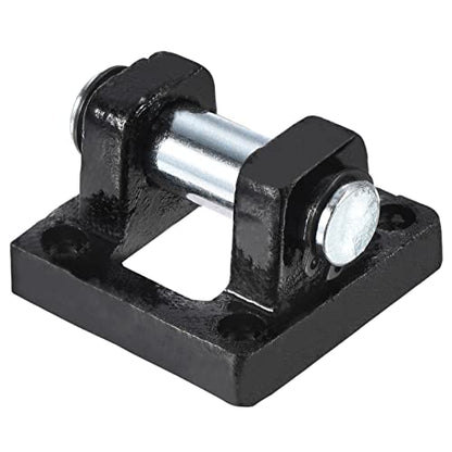 PATIKIL 50x50x32mm Air Cylinder Pneumatic Rod Pivot Clevis Mounting Bracket Rear Mount Part, Black - size: 50 x 50 x 32mm