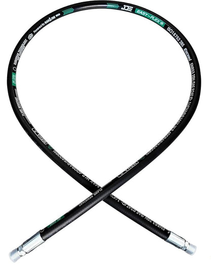 Heroson15611-04-04RW Hydraulic Hose Assembly 1/4 ”,Hydraulic Hose with Male NPT X Male NPT,，5800PSI，24 ”Long,Black - size: 15611-04-04RW-24in