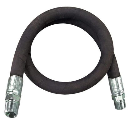 1/2" x 72" Hydraulic Hose Assembly - Male x Male NPTF Pipe Thread Fittings Crimped (2-Wire, 100R2AT) - size: 72 Inches (6 Feet), style: 1/2" NPTF Thread Male Pipe Ends