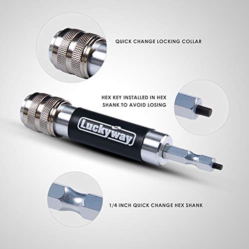 Luckyway 4-Piece Countersink Drill Bit Set #6, #8, #10 for Wood