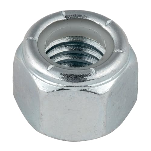 1/2"-13 (50 Pack) Nylock Hex Nuts, Grade 2, Nylon Insert Locknut by Makers Bolt - size: 1/2"-13 (50 pack)