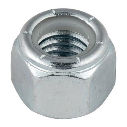 1/2"-13 (50 Pack) Nylock Hex Nuts, Grade 2, Nylon Insert Locknut by Makers Bolt - size: 1/2"-13 (50 pack)
