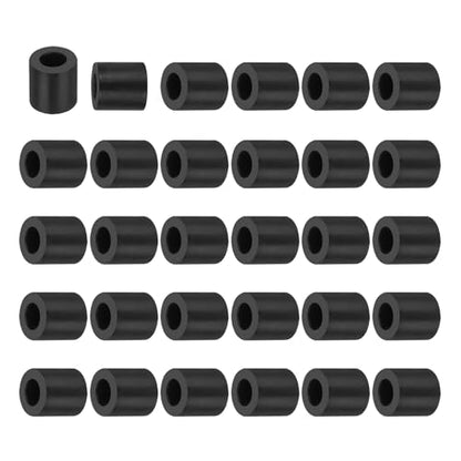 PATIKIL Multi Purpose Rubber Spacer, 30Pcs 6mm ID x 12mm OD x 10mm T Neoprene Round Anti-Vibration Isolation Pads Isolator Rubber Bushings Spacer Washer for HVAC Bolts Car Accessories - size: 6mm ID x 12mm OD x 10mm T