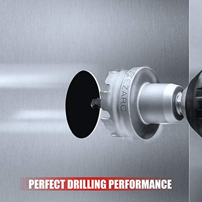 EZARC Carbide Hole Saw Heavy Duty, Hole Cutter for Stainless Steel, Sheet Metal 1-7/8" 48mm - size: 1-7/8" | 48mm, style: Single Pack