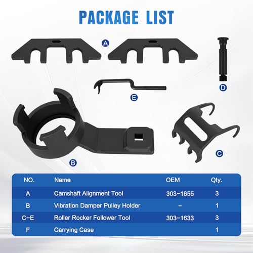 GOOACC Engine Timing Tool Kit for Ford GT F-150 Lincoln Navigator 3.5L V6 - size: Ford F-150 GT Lincoln Navigator 3.5L V6 #303-1655