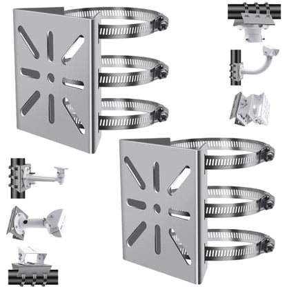 2pcs Universal Wall Mounting Bracket with 6 Loops - size: 2Pack