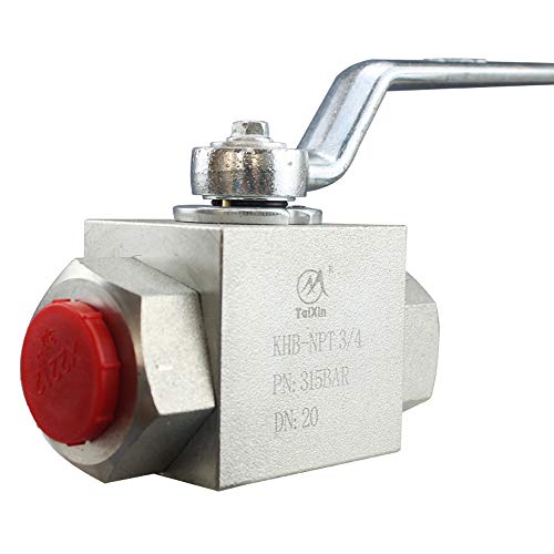 Taixin Hydraulic 3/4''NPT 4650PSI KHB High Pressure Ball Valve - size: 3/4 NPT, style: KHB