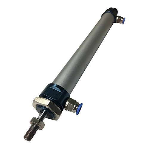 1" Bore x 3" Stroke Double Acting Pneumatic Cylinder (Roughly 1" Bore 20MM) with Fittings