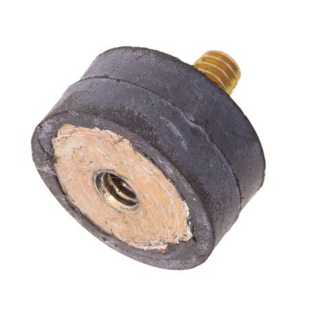1.00 dia., 1/4-20 thds., 1.25 Lg., 50 Lbs Comp. Load, 15 Lbs. Shear load, Inch Double End Male/Female Natural Rubber Vibration Mount (1 Each)