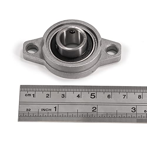 XIKE 4 Pcs KFL002 Mounted Pillow Block Bearings Bore 15mm/0.59inch. - size: KFL002 Bore 15 mm