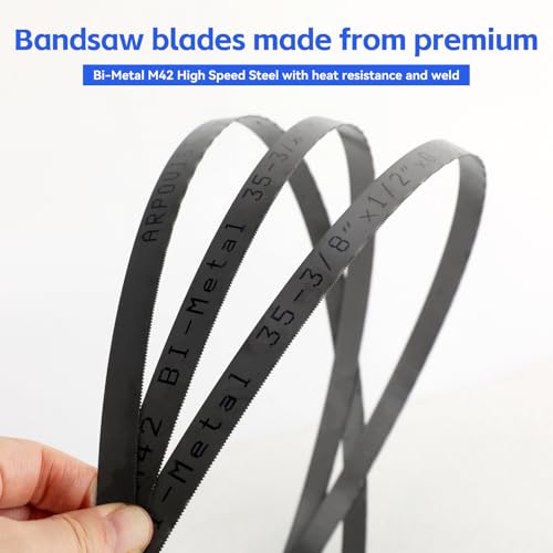 35-3/8 Inch Bandsaw Blade 24 TPI for Milwaukee 48-39-0539 Portable Band Saw Blade, 35-3/8" x 1/2" x .020" 24 TPI Compact Band Saw Blade, 3 Pack - size: 35-3/8" x 1/2" x .020", 24 TPI, 3 Pack