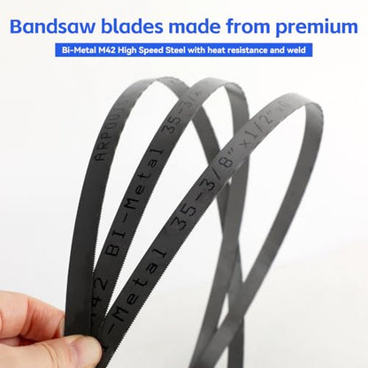 35-3/8 Inch Bandsaw Blade 24 TPI for Milwaukee 48-39-0539 Portable Band Saw Blade, 35-3/8" x 1/2" x .020" 24 TPI Compact Band Saw Blade, 3 Pack - size: 35-3/8" x 1/2" x .020", 24 TPI, 3 Pack