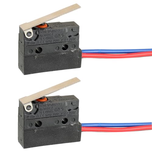 3 PIN Pre-Wired Micro Limit Switch with Hinge Lever - size: 5A, Hinge Lever