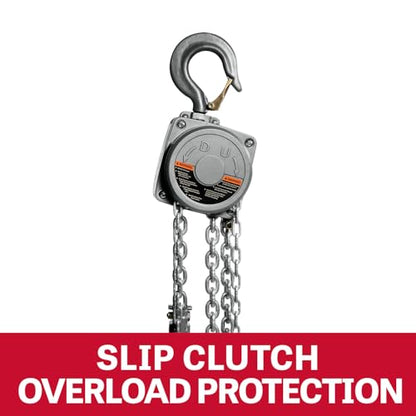 JET 1/2-Ton Aluminum Hand Chain Hoist, 30' Lift (AL100-050-30) - size: 1/2 Ton, style: 30' Lift