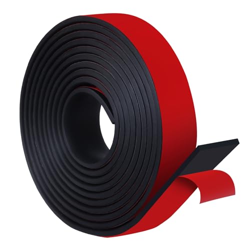 Storystore Adhesive-Backed Neoprene Rubber Strip, 1" W x 1/8" T x 10' L - size: 1" Wide x 1/8" Thick x 10' Long