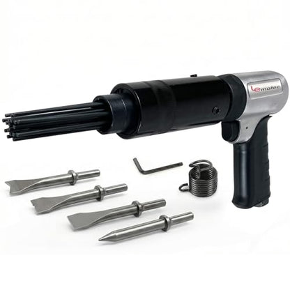 LE LEMATEC Pneumatic Needle Scaler for Rust, Paint & Weld Slag Removal