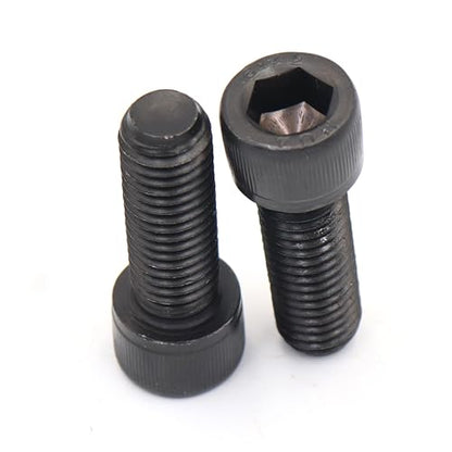 M12-1.75 x 35mm Black Socket Cap Bolts, M12 Allen Head Screws 35mm Long, Pack of 6 - size: 6pcs M12 x 25mm