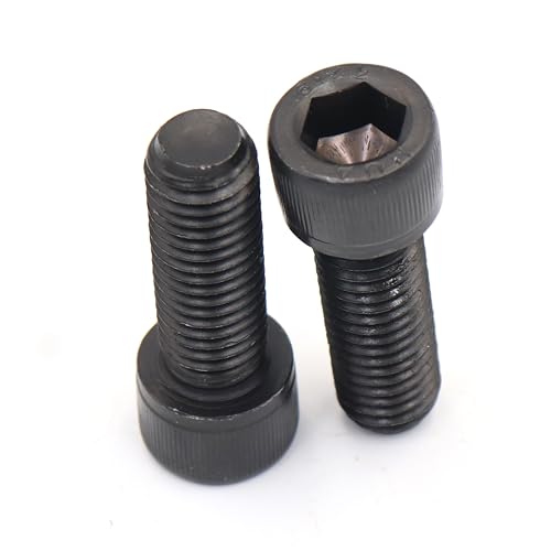 M12 x 35mm Black Socket Cap Bolts, M12 Screws 35mm Long, Pack of 6 - size: 6pcs M12 x 35mm