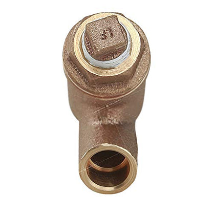 Midline Valve 322D422-5 Y-Strainer with Stainless Steel Mesh Screen, Pipeline Filter Valve, 2 in. Sweat, Cast Brass (5 Pack) - size: 2 in., style: 5 Pack