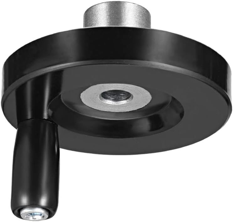 Hand Wheel for Industrial Machine Tools Milling Machine Lathes Grinders Plastic Machine Hand Wheel with Revolving Handle 63mm Diameter 8mm Hole - size: 8mm Hole