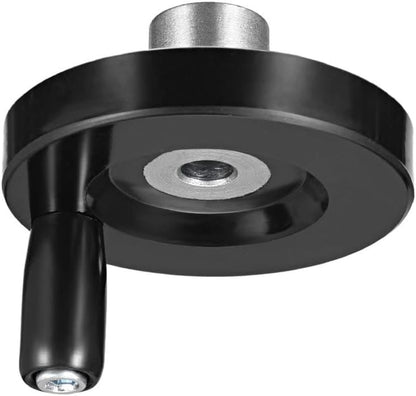 Hand Wheel for Industrial Machine Tools Milling Machine Lathes Grinders Plastic Machine Hand Wheel with Revolving Handle 63mm Diameter 8mm Hole - size: 8mm Hole