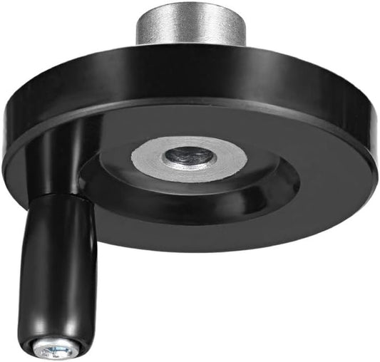 Hand Wheel for Industrial Machine Tools Milling Machine Lathes Grinders Plastic Machine Hand Wheel with Revolving Handle 63mm Diameter 8mm Hole - size: 8mm Hole