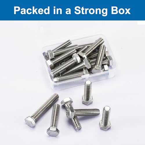1/4-20 x 2-3/4" Hex Head Screws Hexagon Bolts, External Hex Drive, Stainless Steel 304, UNC Coarse Thread, Fully Threaded, Pack of 10 - size: 1/4-20 x 2-3/4"(10 PCS)