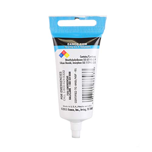 Danco Waterproof Silicone Faucet Grease, 0.5 oz, 1-Pack (88693)