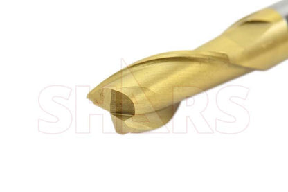 Shars 3/16" -3/4" Tin Coated Single End Mill Set 404-5901# - size: 3/16 - 3/4", Tin Coated, 20 PCS