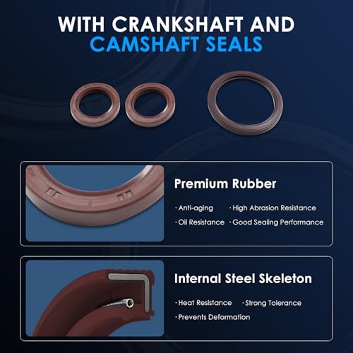ECCPP Engine Timing Belt Kit with Water Pump Compatible for Ford