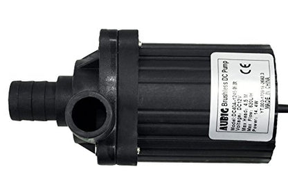 AUBIG DC40A-1245 DC 12V 1.2A 14.4W Brushless Magnetic Drive Centrifugal Submersible Oil Water Mini Pump 620L/H 4.5M/14.7ft - color: Max Flow Rate: 620l/H
