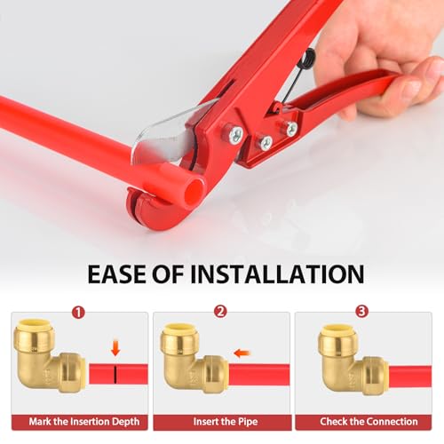2Pcs EFIELD 3/4-inch 90-Degree Push-Fit Elbow(PF-UNI010-2) - size: 3/4 Inch(P2), style: 90-Degree Elbow
