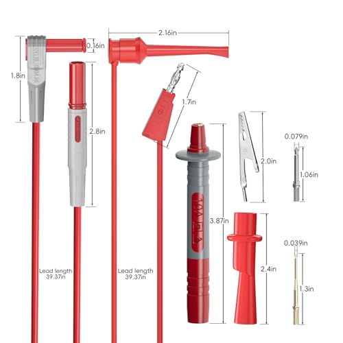 Goupchn 16PCS Multimeter Test Leads Kit for Multimeter Electrical Testing - style: 18PCS