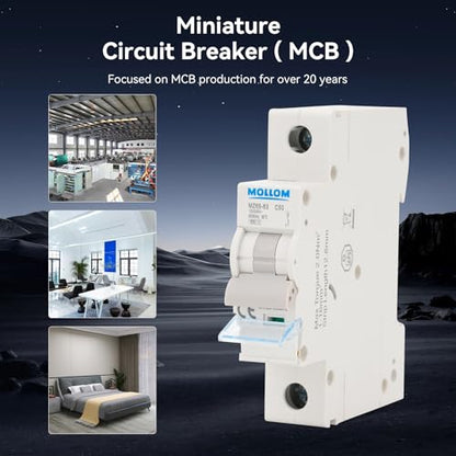 MOLLOM AC 1P 110-240V 16Amps C16 Miniature Circuit Breaker - style: 16A